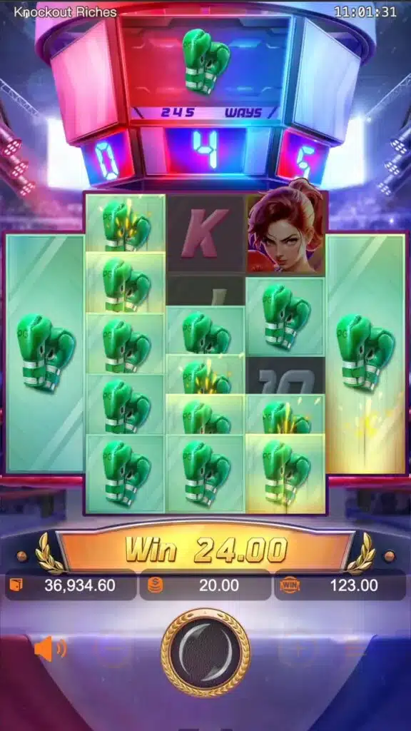 รีวิวสล็อต Knockout Riches เกมสล็อตมาใหม่ PG 4